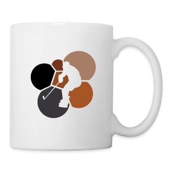 Rondelle de hockey sur glace Rondelle de sports d’hiver - Mug blanc - blanc - Droite