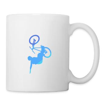 Mountain Biking Downhill Trail Biker - Mug - white - Right