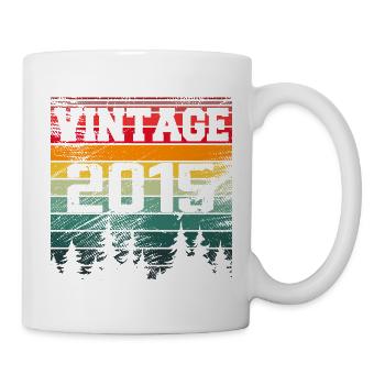 2015 Cadeau D'anniversaire Vintage 2015 Rétro - Mug blanc - blanc - Droite