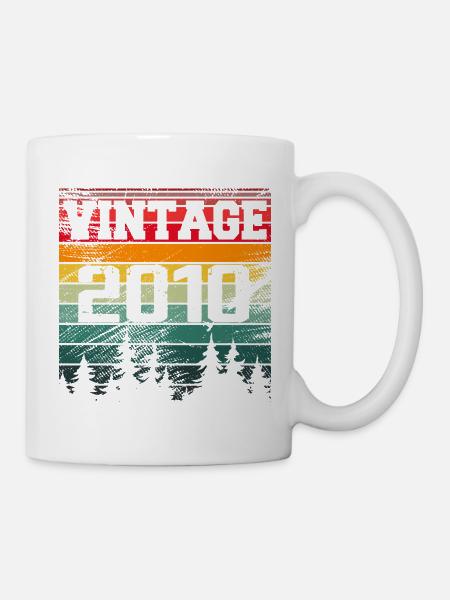 2010 Cadeau D'anniversaire Vintage 2010 Rétro - Mug blanc - blanc