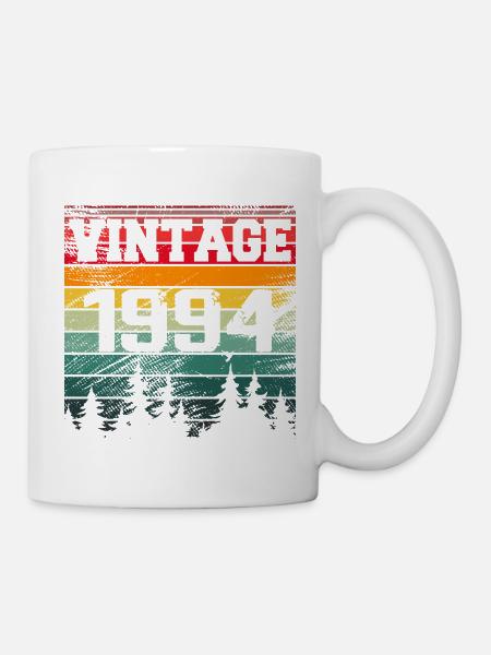 1994 Jahrgang 1994 Retro Geburtstagsgeschenk - Tasse - Weiß