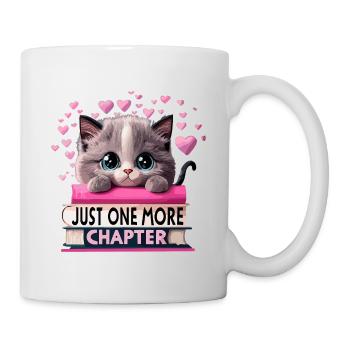 Just one more chapter Bookworm Cat - Mug - white - Right