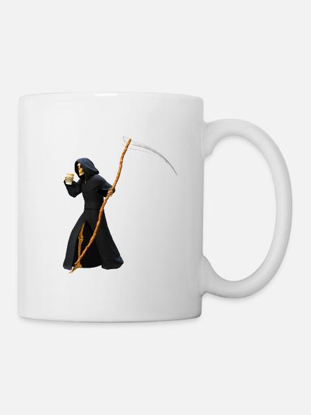 Coffee to go für den Tod - Tasse - Weiß