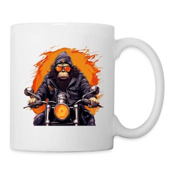 Gorilla Biker - Mug blanc - blanc - Droite