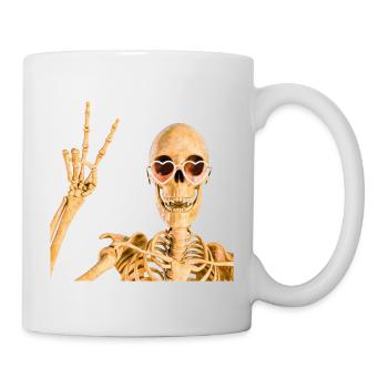 Der Sensenmann ist doch anders, als wir dachten! - Tasse - Weiß - Rechts