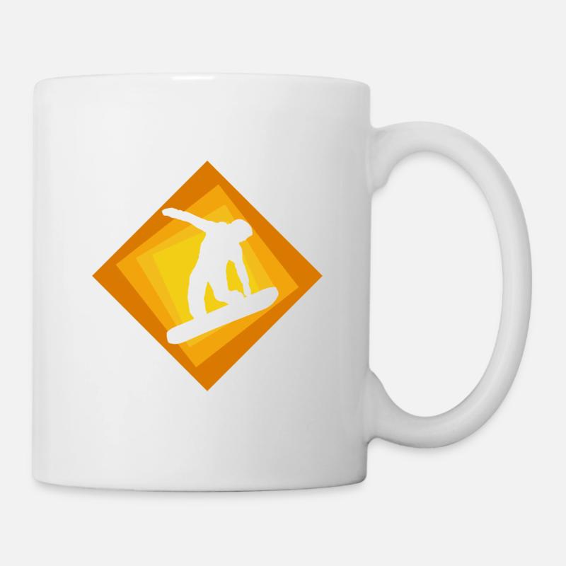 Snowboarding Wintersportler Snowboarding - Tasse - Weiß