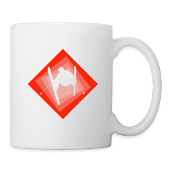 Ski Skieurs Skieurs - Mug blanc - blanc - Droite