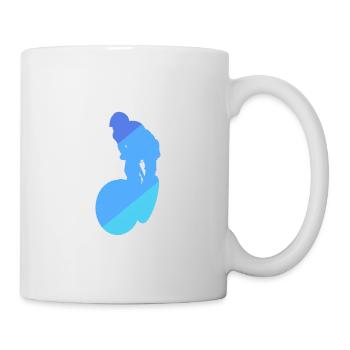 Mountain Biking Downhill Trail Downhill - Mug - white - Right