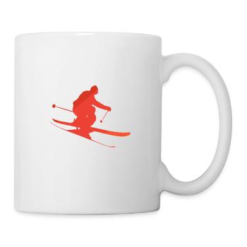 Ski Schnee Skiing Schifoan - Tasse - Weiß - Rechts