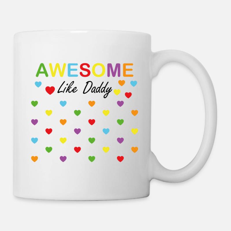 Großartig wie Papa - Tasse - Weiß