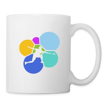 Badminton Smash Badmintonspieler Drop - Tasse - Weiß - Rechts