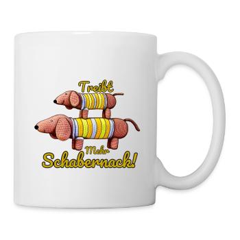 Dackel Dagobert - Treibt mehr Schabernack! - Tasse - Weiß - Rechts