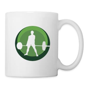 Weightlifting Weight Training Deadlift - Mug - white - Right