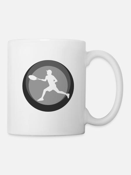 Tennis Tennisschläger Tennisschlag - Tasse - Weiß