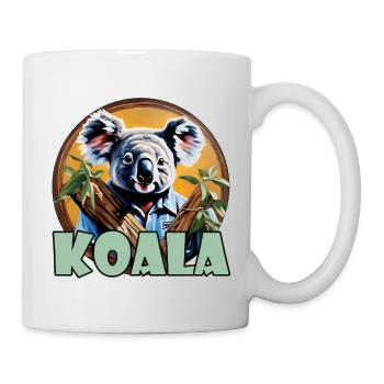 Koala / Tierwelt / Eukalyptus / Baumbewohner / Zoo - Tasse - Weiß - Rechts