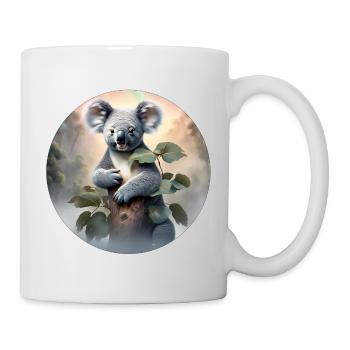 Koala / Tierwelt / Eukalyptus / Baumbewohner / Zoo - Tasse - Weiß - Rechts
