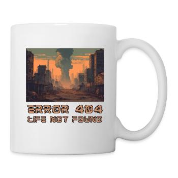 Fehler 404 Leben nicht gefunden - Tasse - Weiß - Rechts