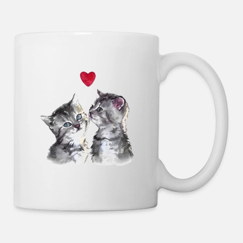 CHATONS AMOUREUX 💘 - Mug blanc - blanc
