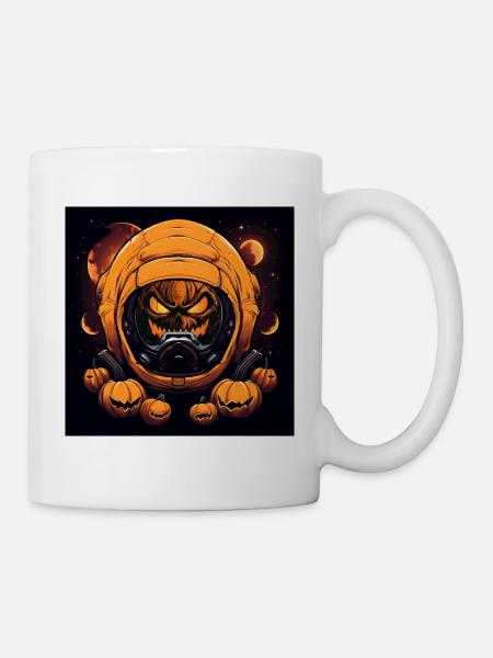 Die Invasion der Kürbisse - Tasse - Weiß