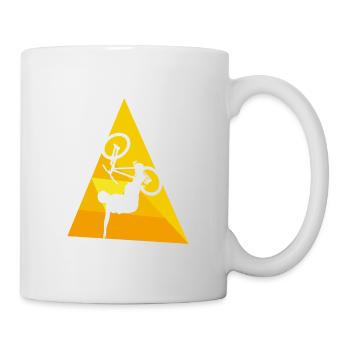 Mountain Biking Trail Downhill Biker - Mug - white - Right