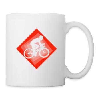 Fahrradfahren Radtour Radfahrer - Tasse - Weiß - Rechts