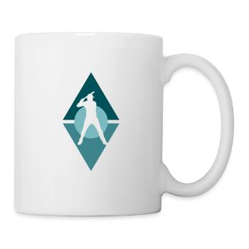 Batting Baseball Baseball Player - Mug - white - Right
