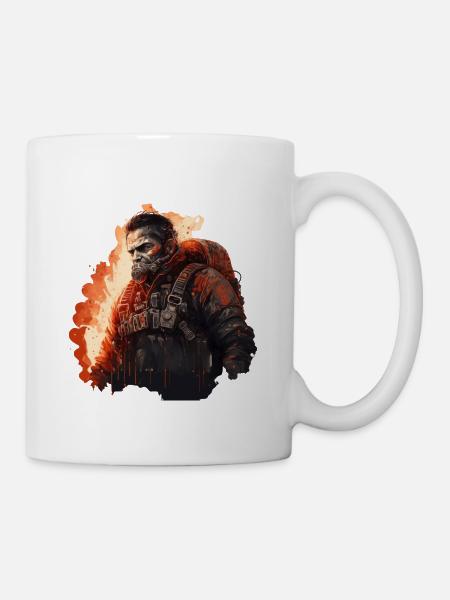 Einsatz - Tasse - Weiß