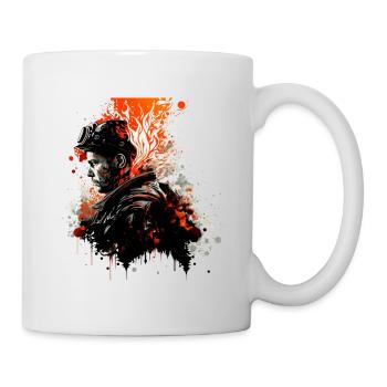 Feuerwehr im Einsatz - Tasse - Weiß - Rechts
