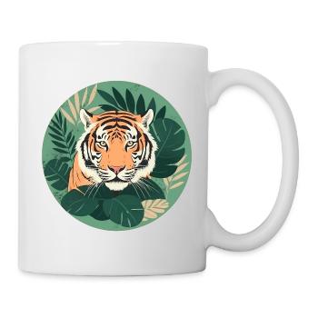 Tropical Tiger Animal Lover - Mug - white - Right