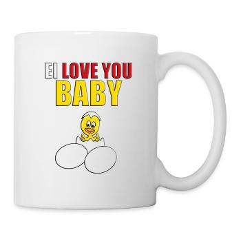 KÜKEN - GEBURT - EIER - NACHWUCHS - BABY - TIER - Tasse - Weiß - Rechts