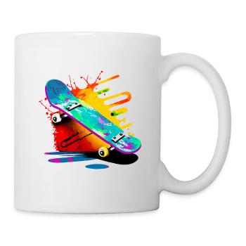 Graffiti Schlittschuh - Tasse - Weiß - Rechts
