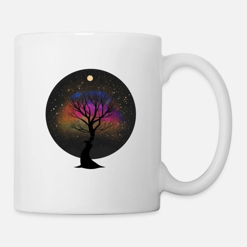 Arbre dans l’univers - Mug blanc - blanc