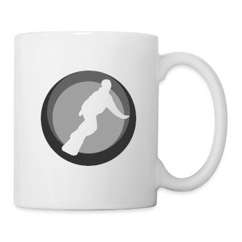 Snowboard Snowboarder Wintersport - Tasse - Weiß - Rechts