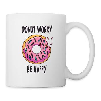 Donut Worry Be Happy - Tasse - Weiß - Rechts
