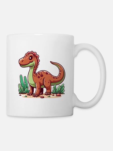 Dinosaurier - Tasse - Weiß