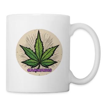 Weed / Cannabis / Weed / Smoking / Joint / Hash - Mug - white - Right