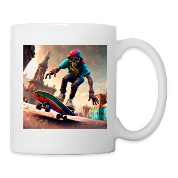 Skateboard - Mug blanc - blanc - Droite
