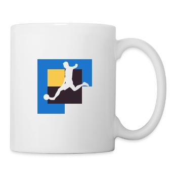 Soccer Kicker Ball Sports Joueur de soccer - Mug blanc - blanc - Droite
