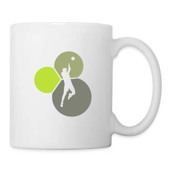 Volleyballer Beach - Tasse - Weiß - Rechts