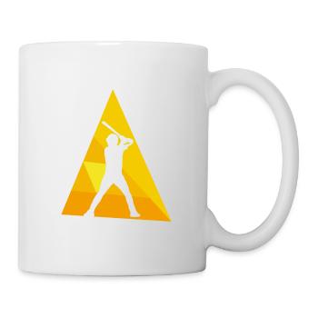 Baseball Baseball Bat Fielding - Mug - white - Right