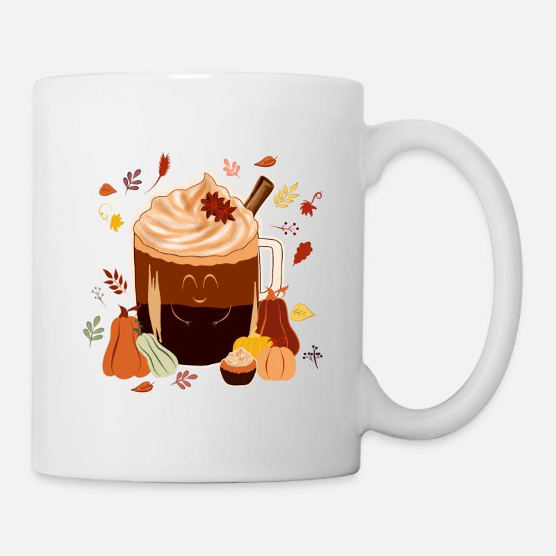 Autumnal Scent- Sweet Pumpkin Spice Latte - Mug - white