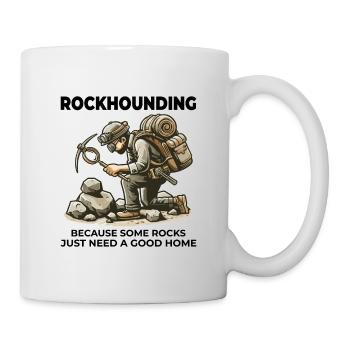 Gesteinssammler Geologie Fossiliensammler - Tasse - Weiß - Rechts