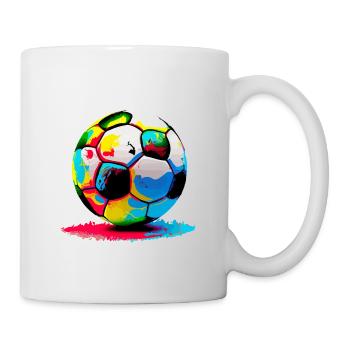 Ballon de football - Mug blanc - blanc - Droite