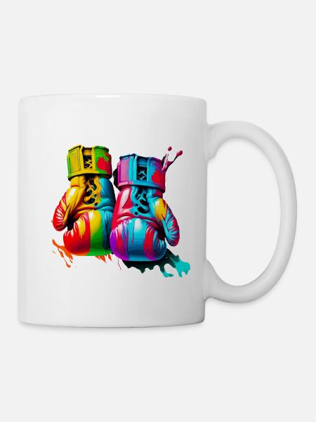 Boxe - Mug blanc - blanc