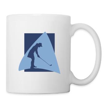 Golfball Golfspieler - Tasse - Weiß - Rechts