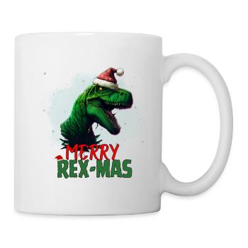 Joyeux Rex Mas - Mug blanc - blanc - Droite