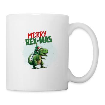 Joyeux Rex-Mas - Mug blanc - blanc - Droite