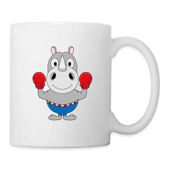 NASHORN - BOXER - BOXEN - SPORT - KAMPFSPORT - Tasse - Weiß - Rechts