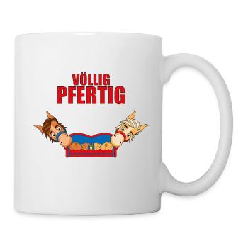 PFERDE - PFERD - SOFA - CHILLEN - PONY - PONYS - Tasse - Weiß - Rechts