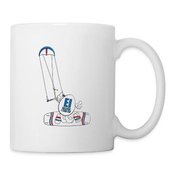 KITE - KITER - KITESURFEN - EI BELIEVE I CAN FLY - Tasse - Weiß - Rechts
